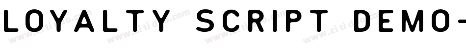 Loyalty Script Demo字体转换